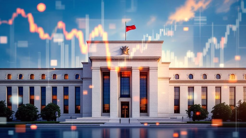 Federal Reserve building with interest rate outlook for small cap stocks