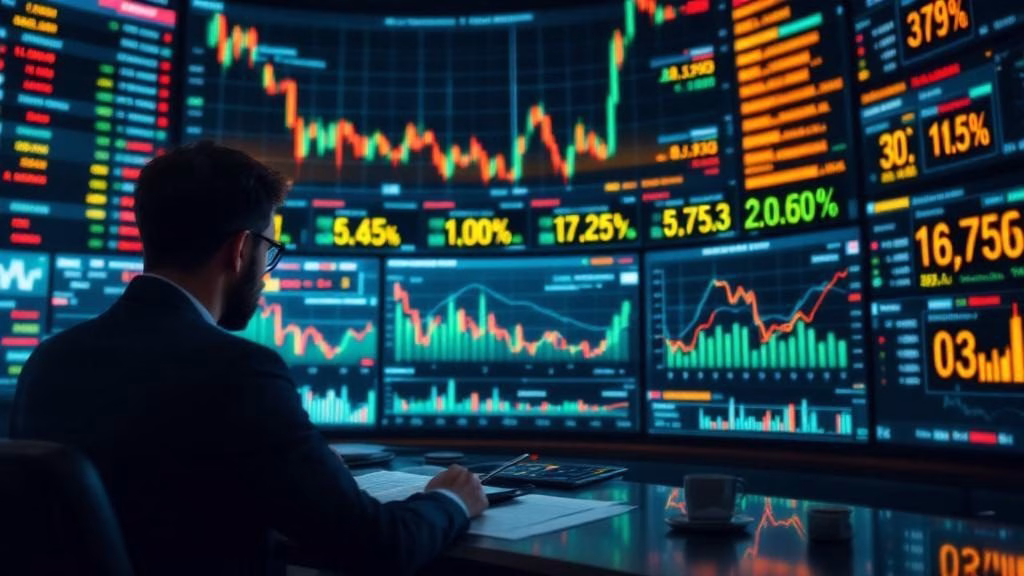 Macro outlook dashboard with inflation, yields, and equity index data
